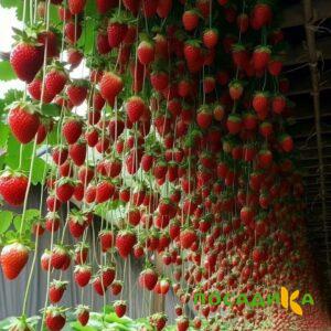 Клубника ампельная Анастасия купить по цене от 370р. в интернет-магазине «Посадика» с доставкой почтой в в Новомичуринске и по всей России – [изображение №1].